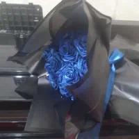 دسته گل آبی|گل مصنوعی|الیگودرز, |دیوار