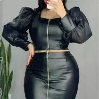 لباس مجلسی چرم شیک