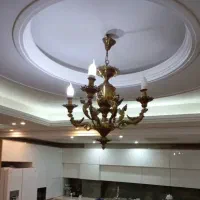 لوستر برنز چهار شاخه|لوستر و چراغ آویز|تهران, سلسبیل شمالی|دیوار