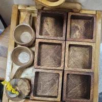 صنایع چوبی ، اکسسوری خانگی ، سینی مزه