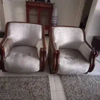 مبل هفت نفره چوب راش پارچه ترک درحد نو|مبلمان خانگی و میز عسلی|تهران, بهارستان|دیوار