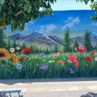 نقاشی دیواری حرفه ای با طرح دلخواه شما