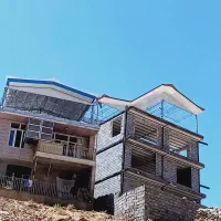 سقف شیروانی طرح دار وساده