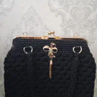 کیف دست بافت مکرومه|کیف، کفش، کمربند|سهند, |دیوار