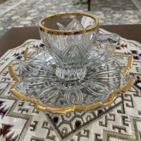 سرویس کریستال لب طلایی