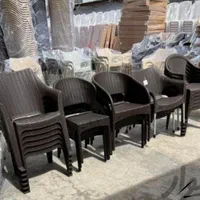 20مدل صندلی پلاستیکی باغی طرح حصیر بافت/کرج گلشهر