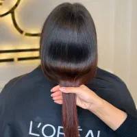 ابریشم سازی مو و رنگ و لایت فقط هزینه مواد|خدمات آرایشگری و زیبایی|کاشان, فاز ۲ ناجی آباد|دیوار