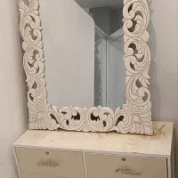 میزناخن دونفره دو نیم تکی یکو دویست آینه کنسول|آرایشگاه و سالن‌های زیبایی|خرم‌آباد, |دیوار