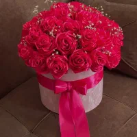 گلهای رز روبانی مخملی پروانه ای