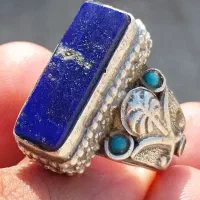 انگشتر نقره قدیمی لاجورد افغان|جواهرات|بندرعباس, |دیوار