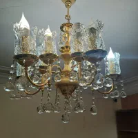 لوستر ۵شاحه آب طلا