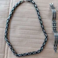 زنجیر و دستبند استیل ست|بدلیجات|علی‌آباد کتول, |دیوار