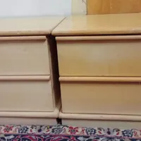 ست تخت خواب با درآور و پایی تختی همراه تشک دو نفره|تخت و سرویس خواب|تهران, جوادیه|دیوار