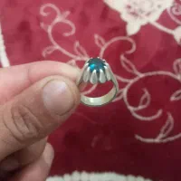 انگشتر توپاز آبی سویسی..