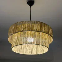 لوستر های رافیا / مکرومه طرح ایکیا