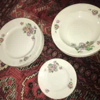 ست بشقاب شوروی قدیمی عتیقه