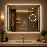 آینه مستطیل تاچ نوردار