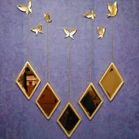 آینه دکوراتیو پروانه ای دیواری نو