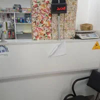 قفسه و پیشخوان  mdf|کتابخانه، شلف، قفسه‌های دیواری|ارومیه, |دیوار