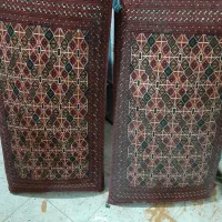 پشتی طرح ترکمن دست بافت