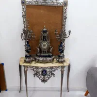 آینه شمعدان برنجی سنگین