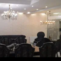 لوستر ۱۸ شاخه برنج و لاینر میز غذا خوری و فانوسی