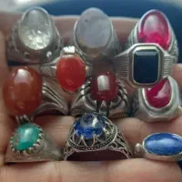 تعدادی انگشتر نقره اصل