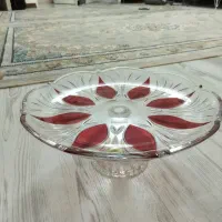 میوه خوری و سینی کریستال اصل ژاپنی