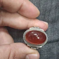انگشتر عقیق اصل پایه دست ساز