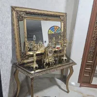 آئینه شمعدان برنجی