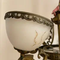 لوستر 6 شاخه طرح برنجی|لوستر و چراغ آویز|رودسر, |دیوار