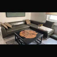 مبل ال تمام چرم