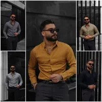 پیراهن کتان و پیراهن ساتن مردانه پیراهن مجلسی|لباس|مشهد, کوثر|دیوار