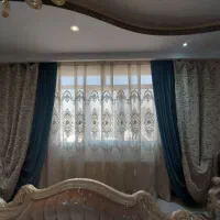 پرده تور ترک سنگ دوزی شده با والان مخمل|پرده، رانر، رومیزی|تهران, بهداشت|دیوار