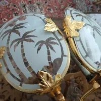 روشنایی شیک طلایی|لوستر و چراغ آویز|سهند, |دیوار