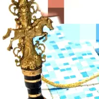 قلیان برنجی اصل روخ اسب