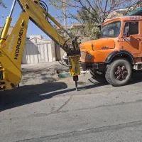 تخریب و حمل فنداسیون و بتن و آسفالت و شفته.