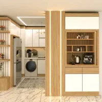 کابینت آشپزخانه  و کمد ریلی و جاکفشی و دکور مغازه