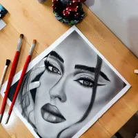 سفارش چهره سیاه قلم پذیرفته میشود.|تابلو، نقاشی، عکس|تهران, شهرک گلها (تهرانسر)|دیوار