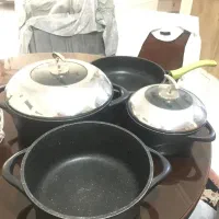 قابلمه چدن و داخل گرانیت نیولایف آمریکا ۸تکه