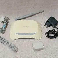 مودم تی پی لینک چهار پورت اصلی تکمیل با همه وسایل|مودم و تجهیزات شبکه|همدان, |دیوار