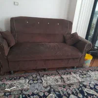 مبل راحتی مخمل کاملا سالم بدون چال در رفتگی|مبلمان خانگی و میز عسلی|خمام, |دیوار