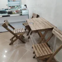 میز و صندلی چوب کافه نو نو|کافی‌شاپ و رستوران|خرمشهر, |دیوار