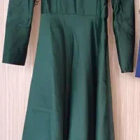 لباس مجلسی ساتن فنردوزی وکاپ دارسایز۴۲و۴۴