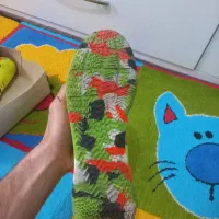 کتونی سالنی و توپ والیبال|تجهیزات ورزشی|سنگر, |دیوار