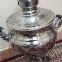 سماور گازی ۱۰ لیتری برنجی.