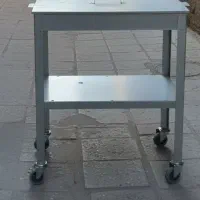 منقل ایستاده چرخدار کبابی