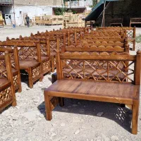 میز و نیمکت سنتی گره‌چینی ۴ نفره|کافی‌شاپ و رستوران|شهرکرد, |دیوار