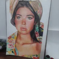 آموزش و سفارش نقاشی چهره سیاه‌قلم و رنگی