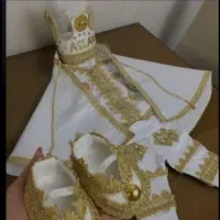 لباس پسرانه ختنه سورون سفید طلایی